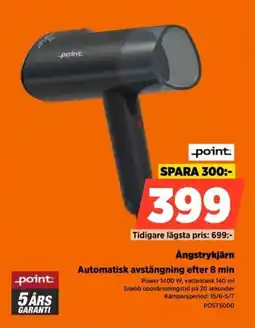 Power Point Ångstrykjärn Automatisk avstängning efter 8 min erbjuda