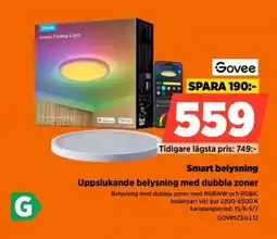 Power Govee Smart belysning Uppslukande belysning med dubbla zoner erbjuda
