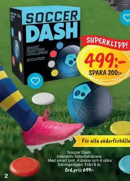 Leklust Soccer Dash Interaktiv fotbollstränare erbjuda
