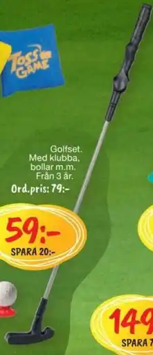 Leklust Golfset erbjuda