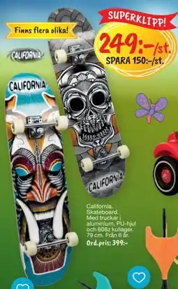 Leklust California Skateboard erbjuda