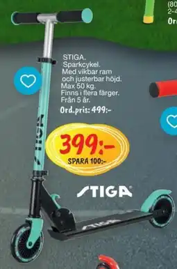 Leklust STIGA Sparkcykel erbjuda