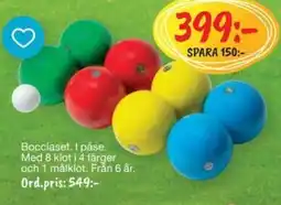 Leklust Bocciaset erbjuda
