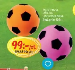 Leklust Mjuk fotboll erbjuda