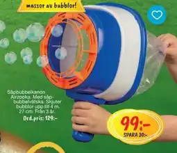 Leklust Såpbubbelkanon Airzooka erbjuda