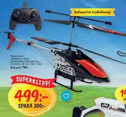 Leklust Radiostyrd helikopter erbjuda