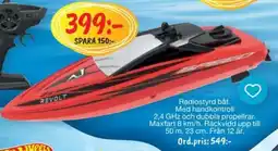 Leklust Radiostyrd båt erbjuda