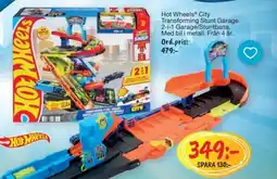 Leklust HOT WHEELS City transforming stunt garage erbjuda