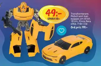Leklust Transformerare erbjuda