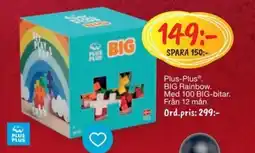 Leklust Plus-Plus BIG Rainbow erbjuda