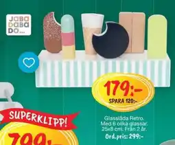 Leklust Glasslåda Retro erbjuda
