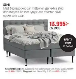 Mio Kontinentalsäng Särö erbjuda