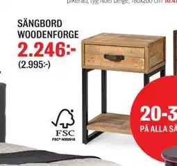 Mio SÄNGBORD WOODENFORGE erbjuda