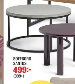 Mio SOFFBORD SANTOS erbjuda