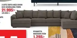 Mio 3-SITS SOFFA MED DIVAN OCH SCHÄSLONG TOWN erbjuda