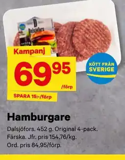 City Gross Hamburgare erbjuda