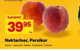 City Gross Nektariner, Persikor erbjuda