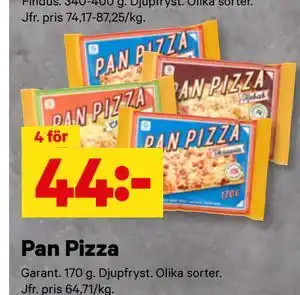 City Gross Pan Pizza erbjuda