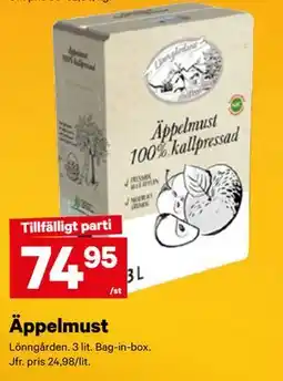 City Gross Äppelmust erbjuda