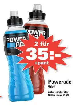 Nära dej Powerade erbjuda
