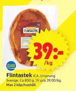ICA Supermarket ICA Flintastek erbjuda