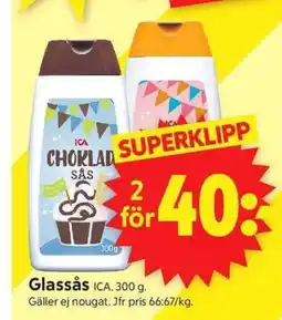 ICA Supermarket ICA Glassås erbjuda