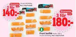 ICA Supermarket Pacific Fryst laxfilé erbjuda
