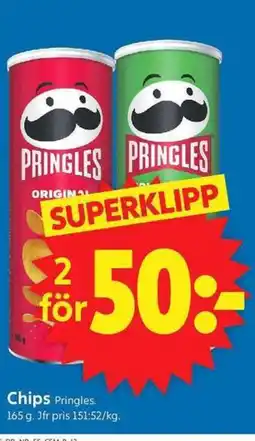 ICA Supermarket Pringles Chips erbjuda