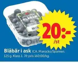 ICA Supermarket ICA Blåbär i ask erbjuda