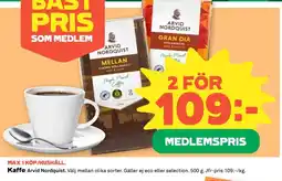 Coop Arvid Nordquist Kaffe erbjuda