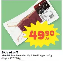 Coop John's Selection Skivad biff erbjuda