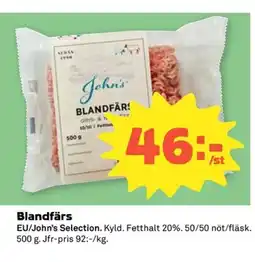Coop John's Selection Blandfärs erbjuda