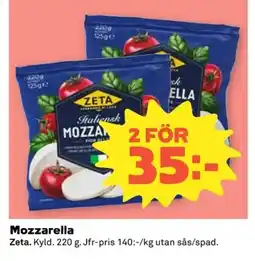 Coop Zeta Mozzarella erbjuda