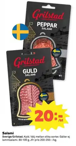 Coop Grilstad Salami erbjuda