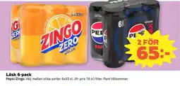 Coop Pepsi/Zingo Läsk 6-pack erbjuda