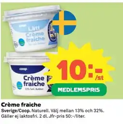 Coop Соор Crème fraiche erbjuda