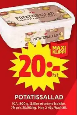 ICA Maxi ICA Potatissallad erbjuda