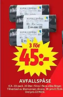 ICA Maxi ICA Avfallspåse erbjuda