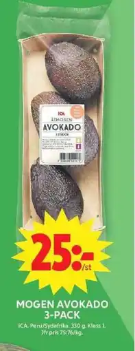 ICA Maxi ICA Mogen avokado 3-pack erbjuda