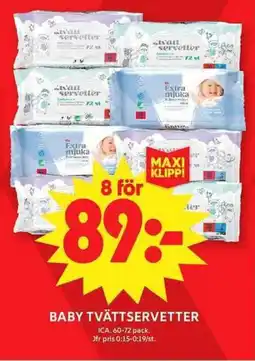ICA Maxi ICA Baby tvättservetter erbjuda