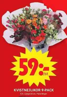 ICA Maxi Kvistnejlikor 9-pack erbjuda