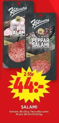 ICA Maxi Kotivara Salami erbjuda