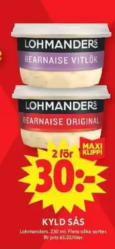 ICA Maxi Lohmanders Kyld sås erbjuda