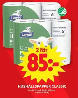 ICA Maxi Lambi Hushållspapper classic erbjuda