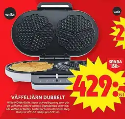 ICA Maxi Wilfa Våffeljärn dubbelt erbjuda