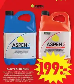 ICA Maxi ASPEN Alkylatbensin erbjuda