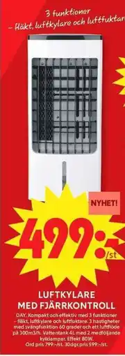 ICA Maxi Luftkylare med fjärrkontroll erbjuda