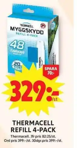 ICA Maxi Thermacell refill 4-pack erbjuda