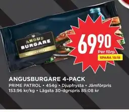 Willys Angusburgare 4-pack erbjuda