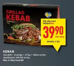 Willys JOJJEN Kebab erbjuda